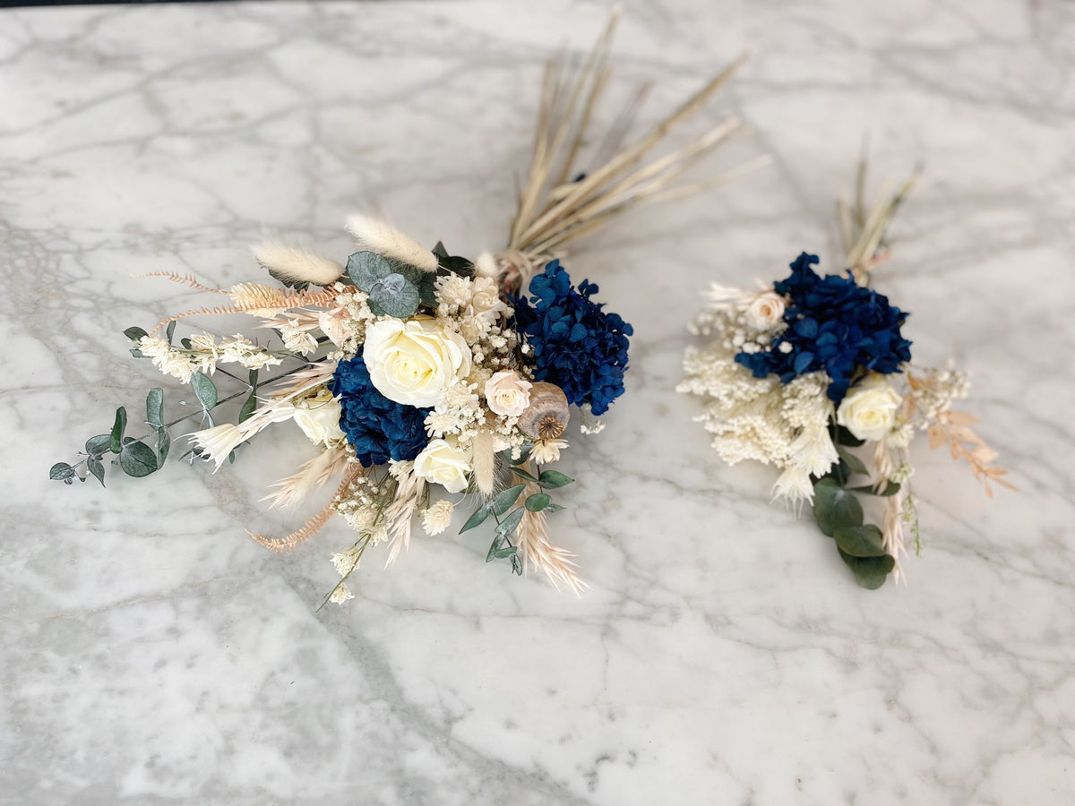 Something blue - Ramo de novia flor preservada
