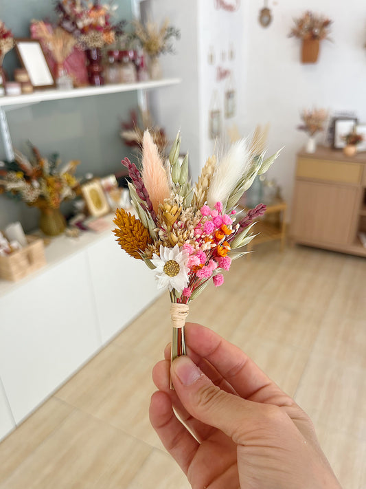 Mini ramo de flor seca y preservada